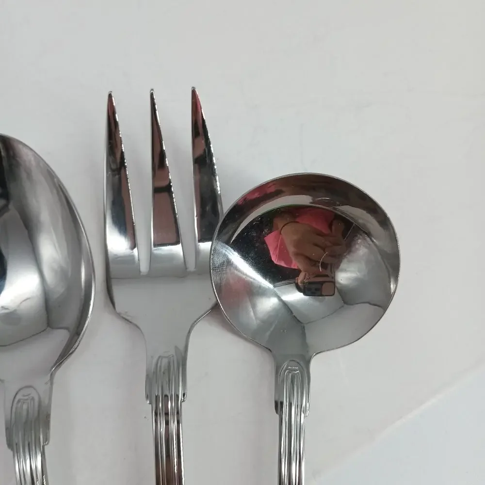 11X Gibson WATERBURY Hostess Set Serving Spoons Pie Server Ladle